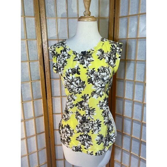 J.Crew Sz 2 Silk Eyelet/Floral Top - Picture 1 of 16